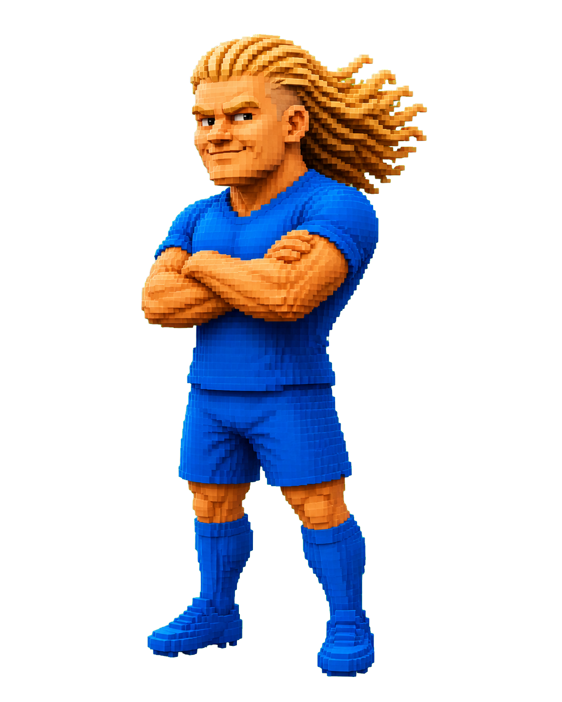 Pixhaaland standing confidently with folded arms